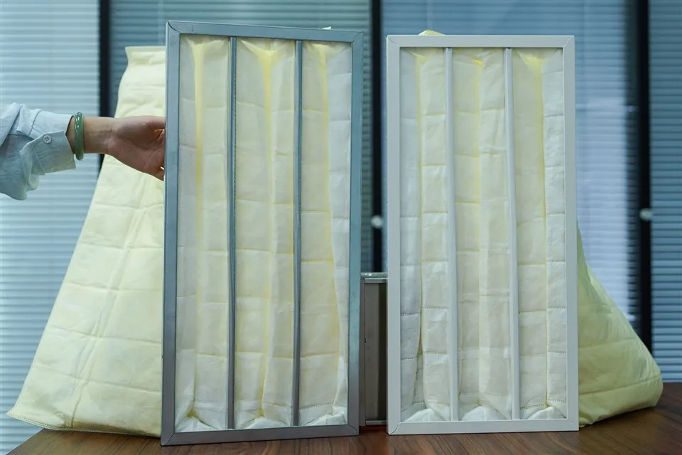 Filtre à air de poche F7 F8 F9 avec cadre en aluminium