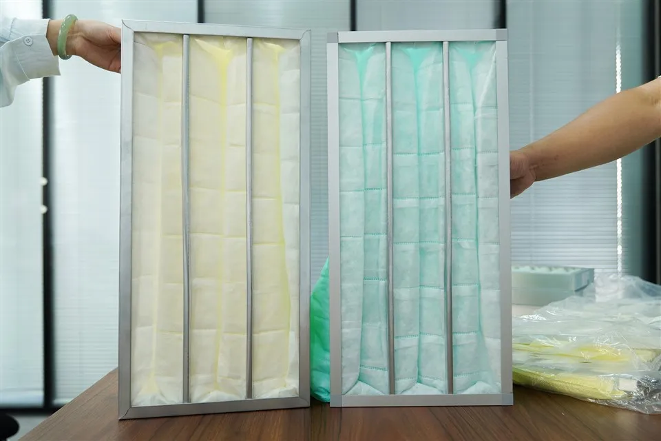 Système de ventilation Cadre en aluminium F7 F8 F9 Filtre à air de poche